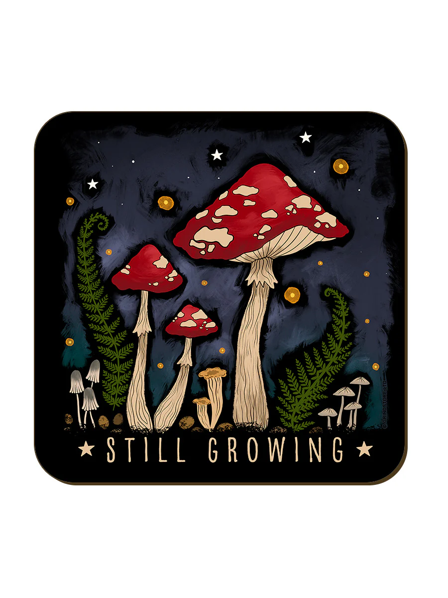 Still Growing Coaster Mushroom Toadstool Nature Witchy Alternative Gift