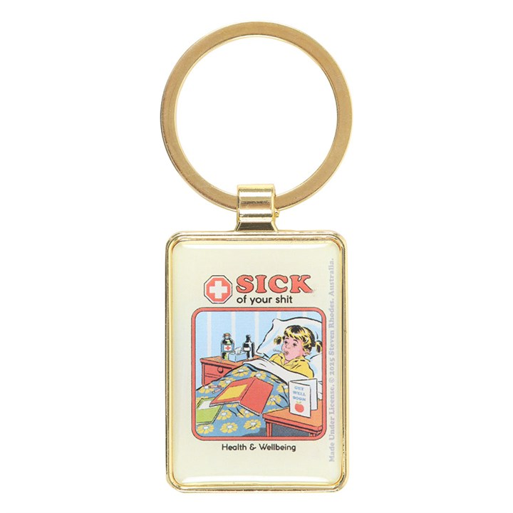 Steven Rhodes Design Keyrings Dark Humour Funny Alternative Gift Retro Rude Crude