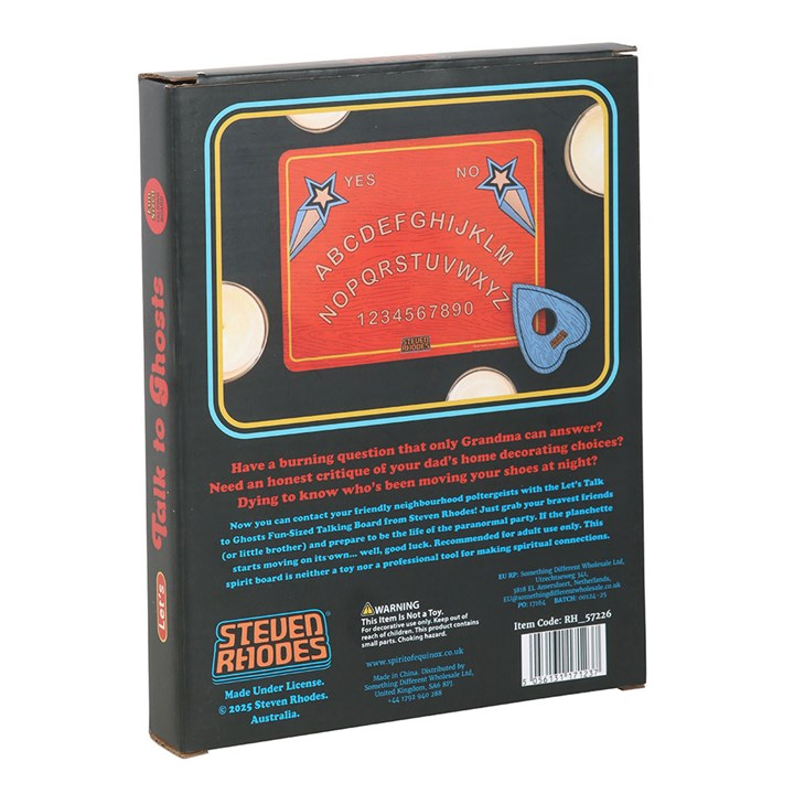 Steven Rhodes Lets Talk To Ghosts Spirit Ouija Board Alternative Pagan Witchy Gift Humour