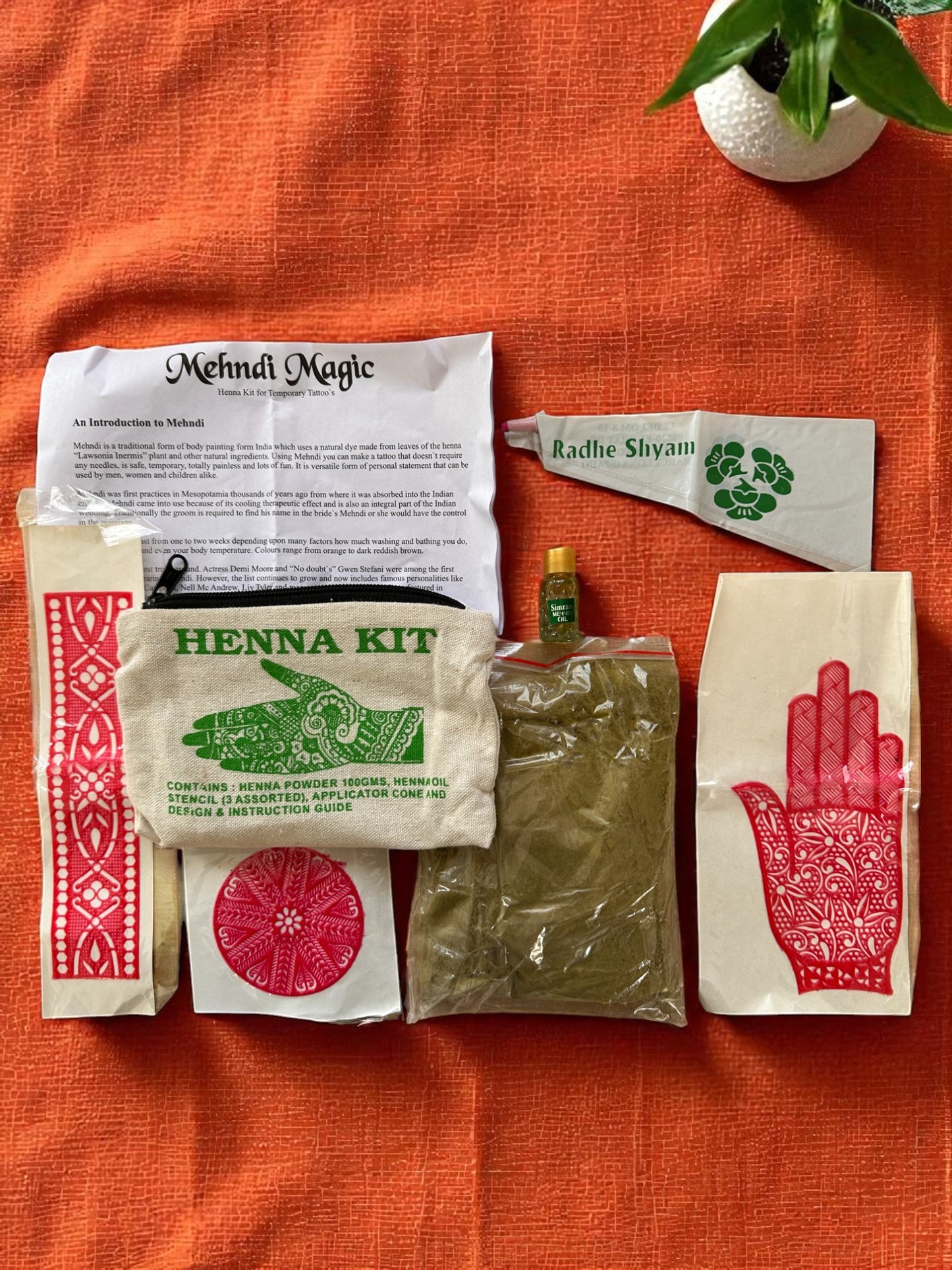 Henna Kit Temporary Tattoo Natural Body Art