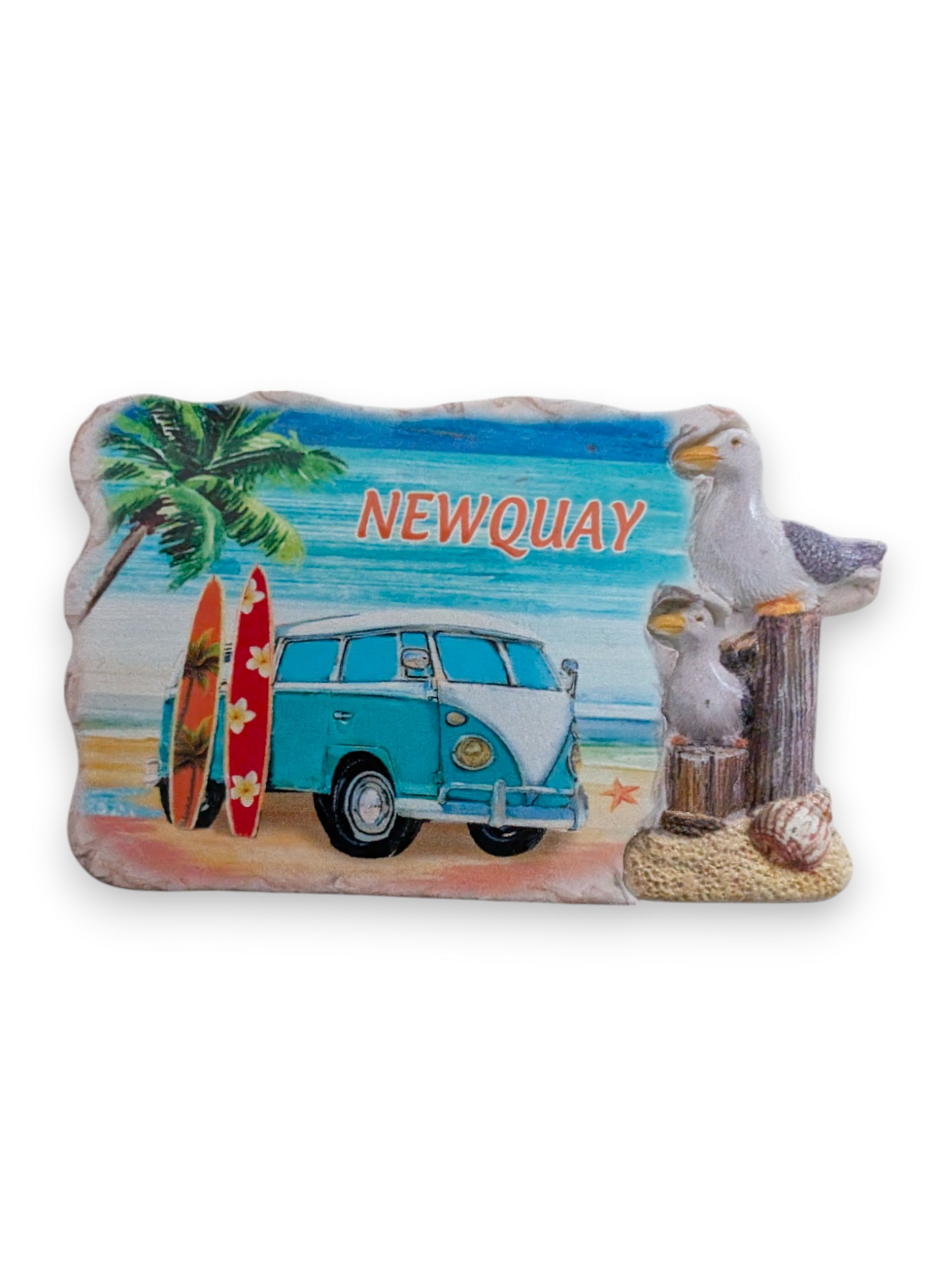 Newquay Cornwall Collectable Souvenirs Seagulls Dolphins Surf Harbour Beach Theme