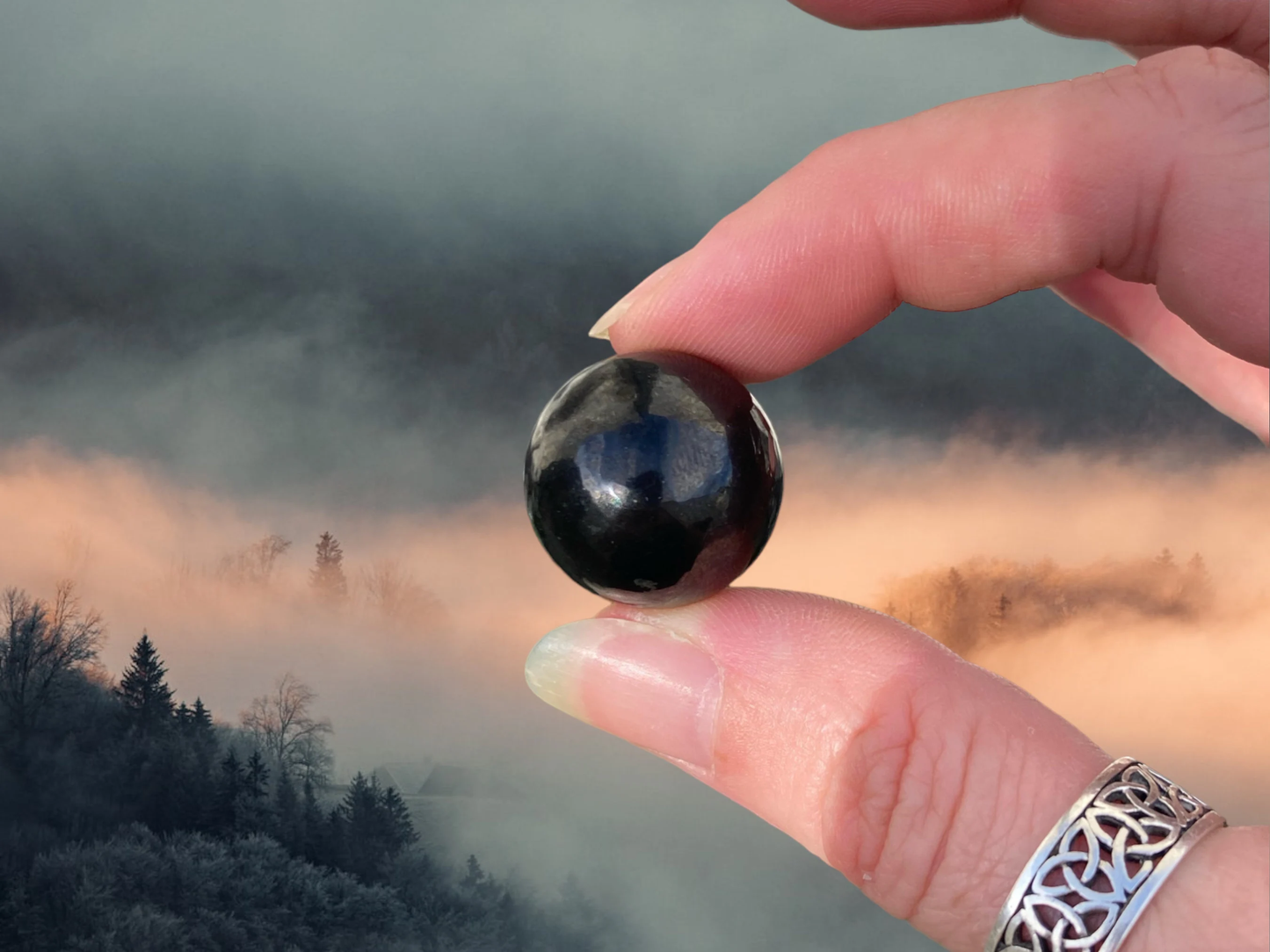 20mm Small Shungite Sphere Crystal