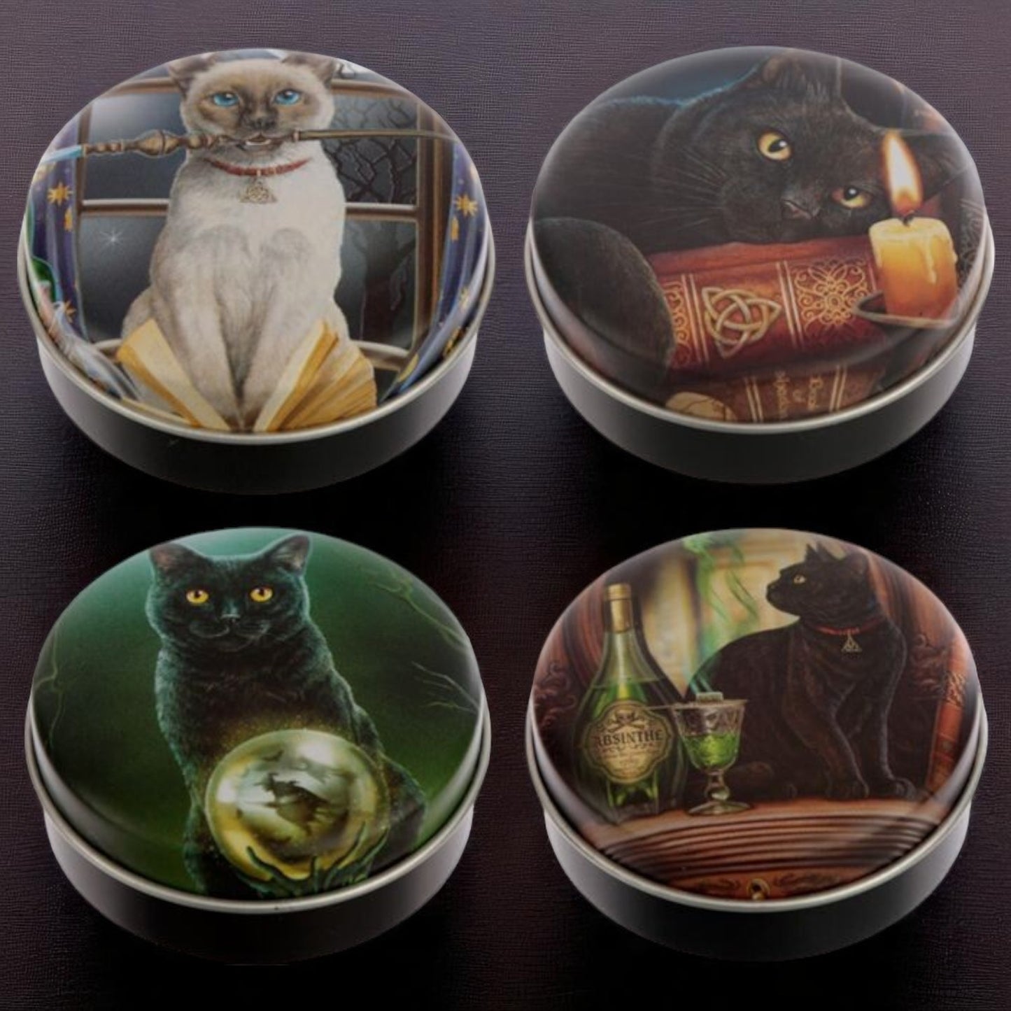 Lisa Parker Magical Cats Lip Balm in a Tin