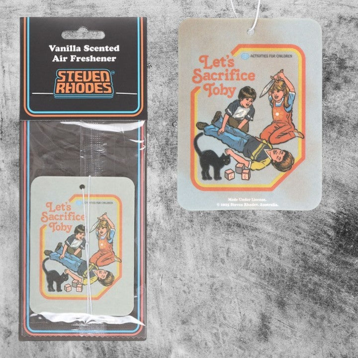 Steven Rhodes Design Air Freshener Dark Humour Funny Retro Gift Alternative Car Home Decor Fragrance