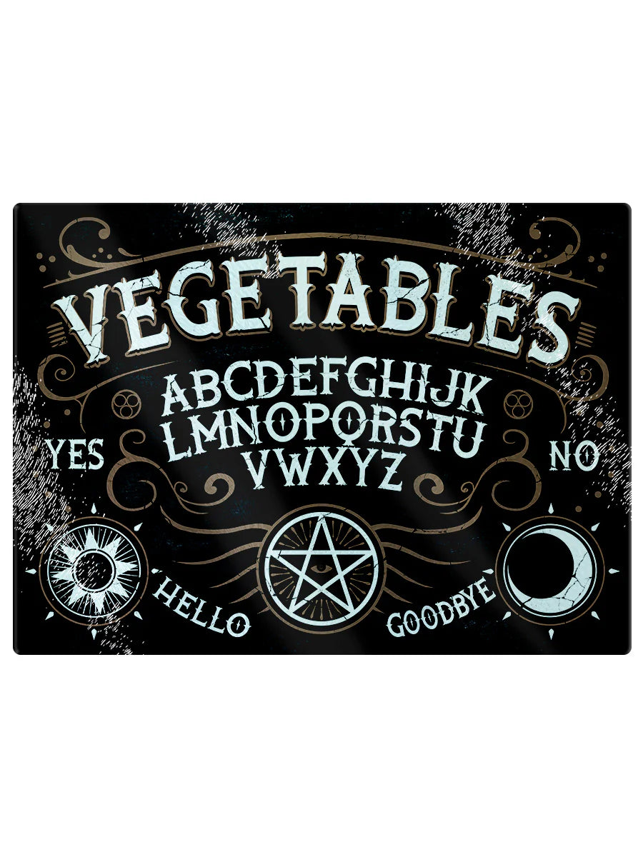 Rectangle glass ouija witchy chopping board