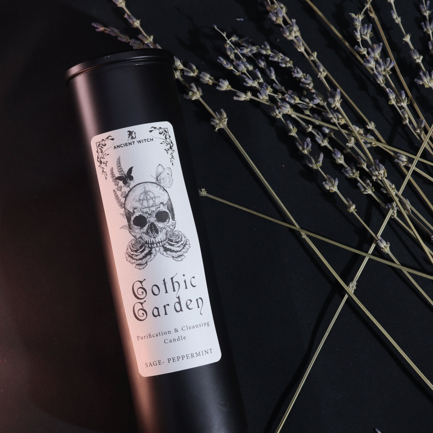 Gothic Garden Purification & Cleansing Candle - Sage - Peppermint