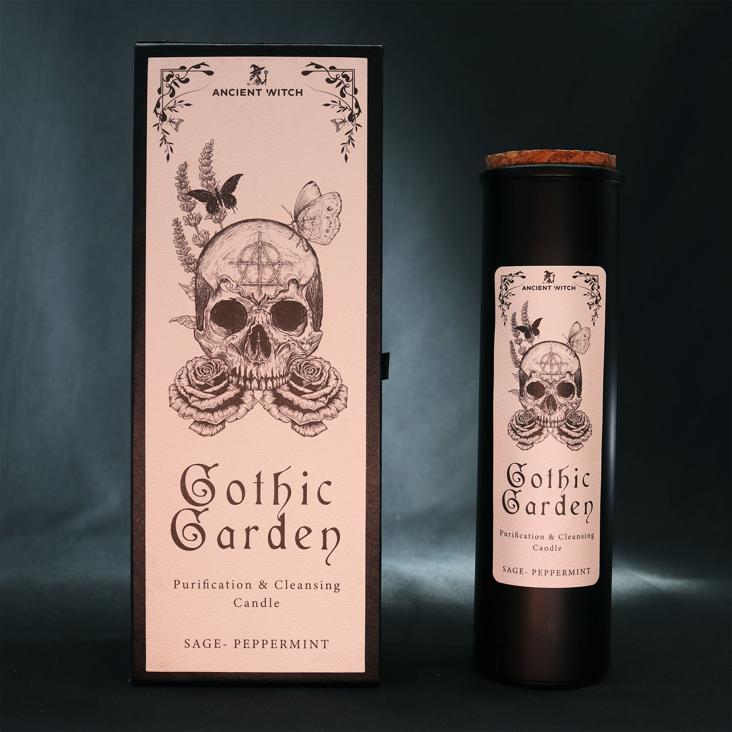 Gothic Garden Purification & Cleansing Candle - Sage - Peppermint