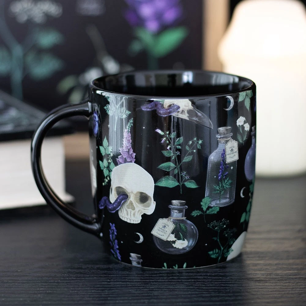 Venom & Vines Print Mug Boxed Gothic Witchy Pagan Gift