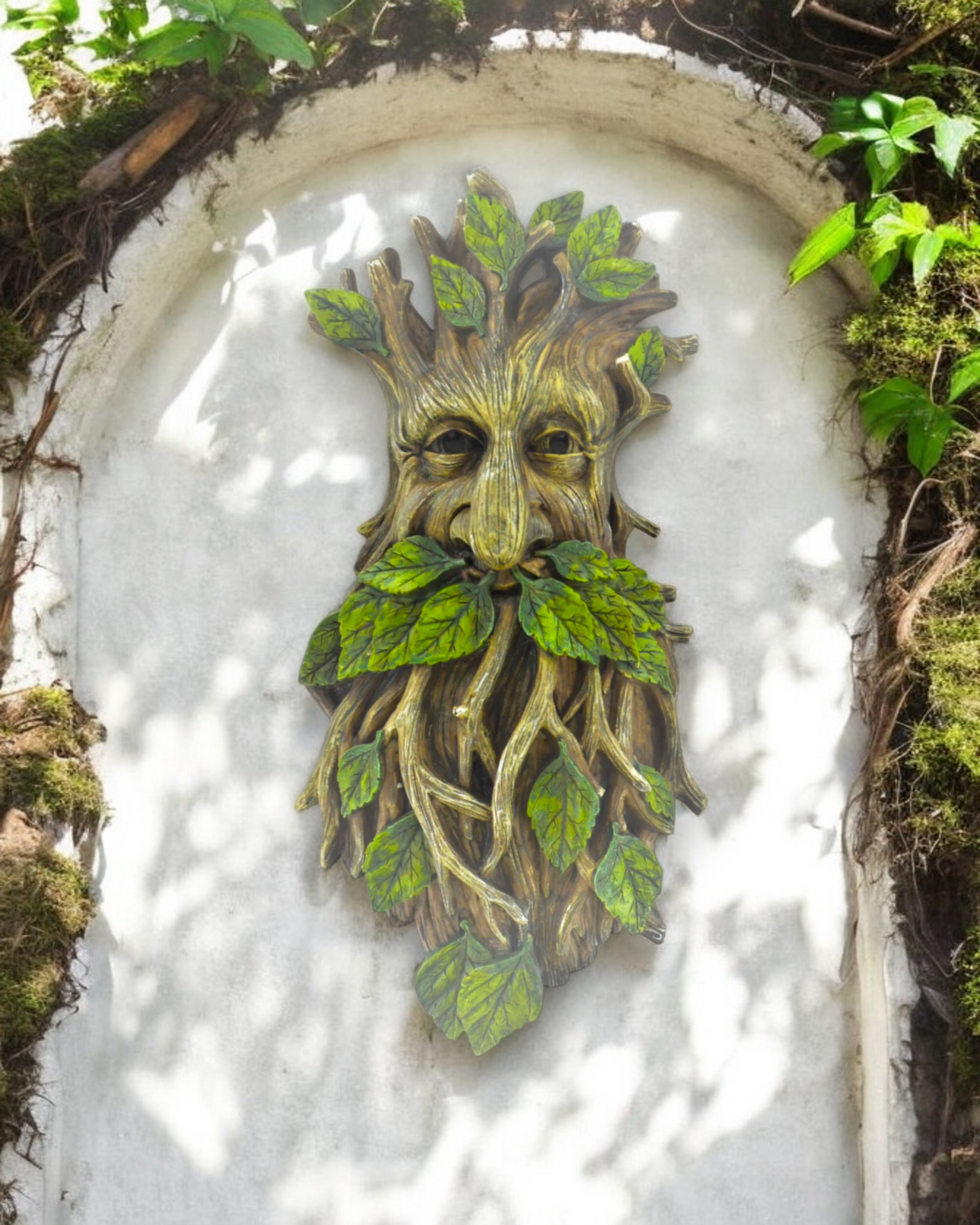 Large Tree Ent Green Man Wall Plaque Home Garden Decor 33cm