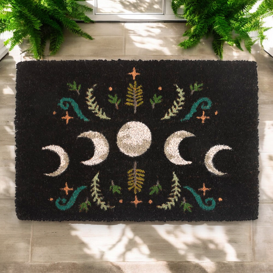 Dark Forest Moon Phase Doormat