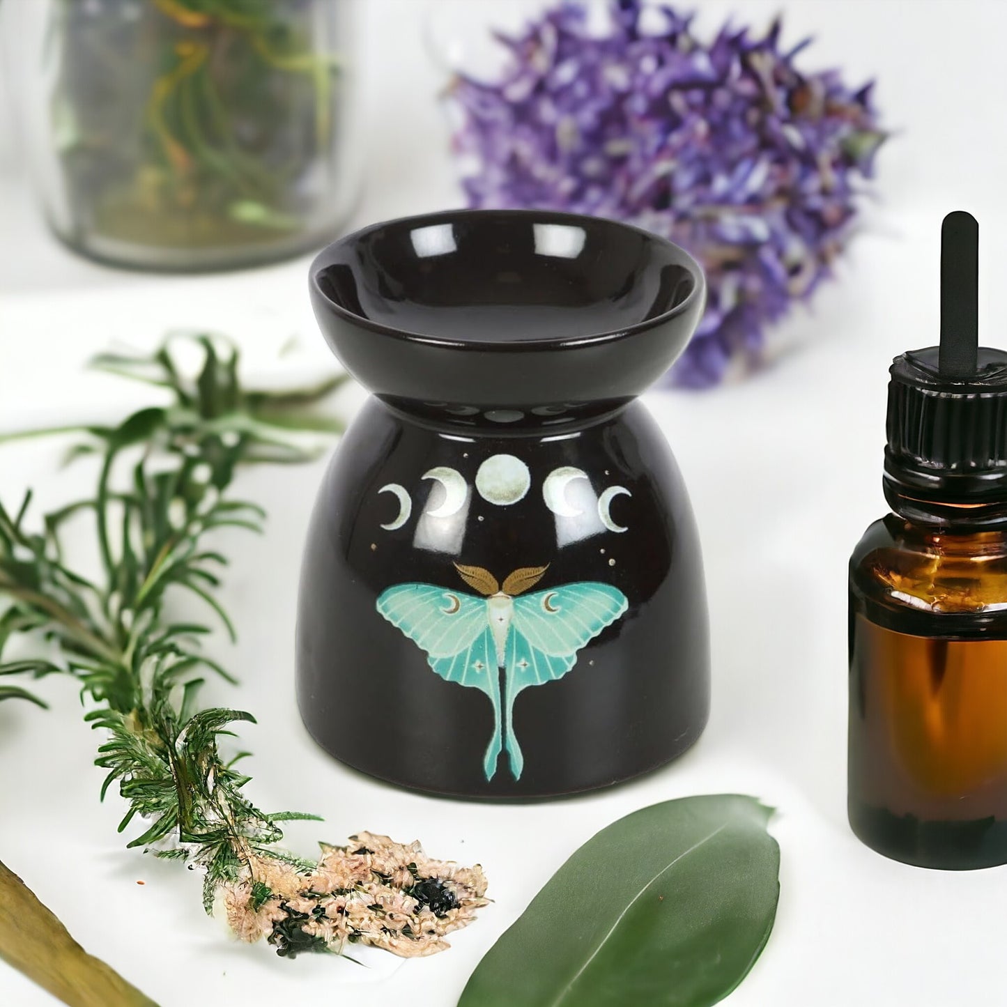 Luna Moth Mystical Oil burner - For Essential oils or Wax melts.