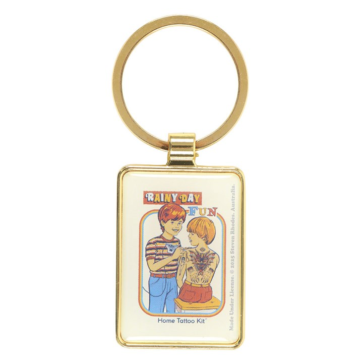 Steven Rhodes Design Keyrings Dark Humour Funny Alternative Gift Retro Rude Crude