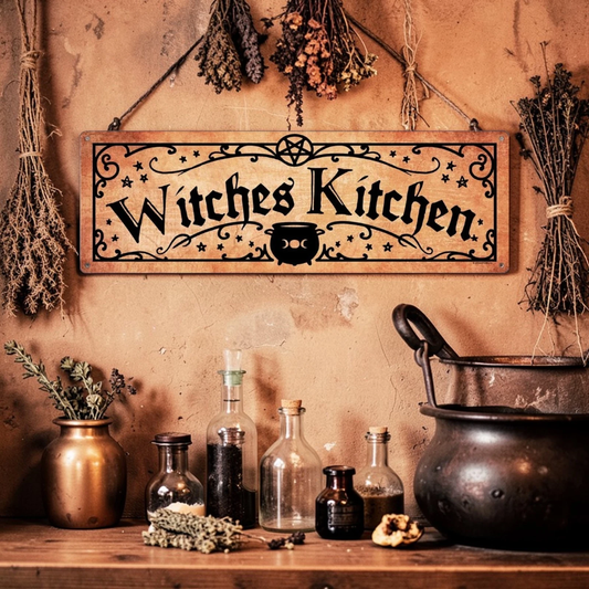 Witches Kitchen Slim Metal Sign
