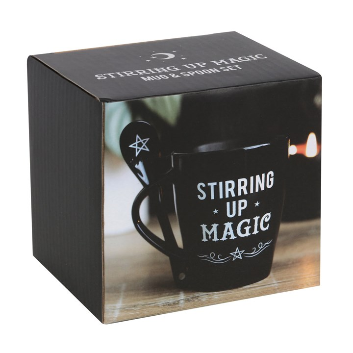 Stirring Up Magic Ceramic Mug and Spoon Boxed