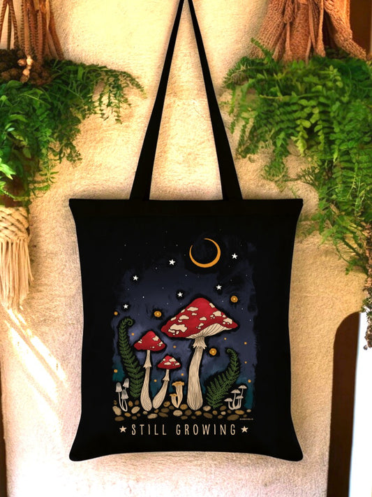 Still Growing Magical Mushroom Tote Bag