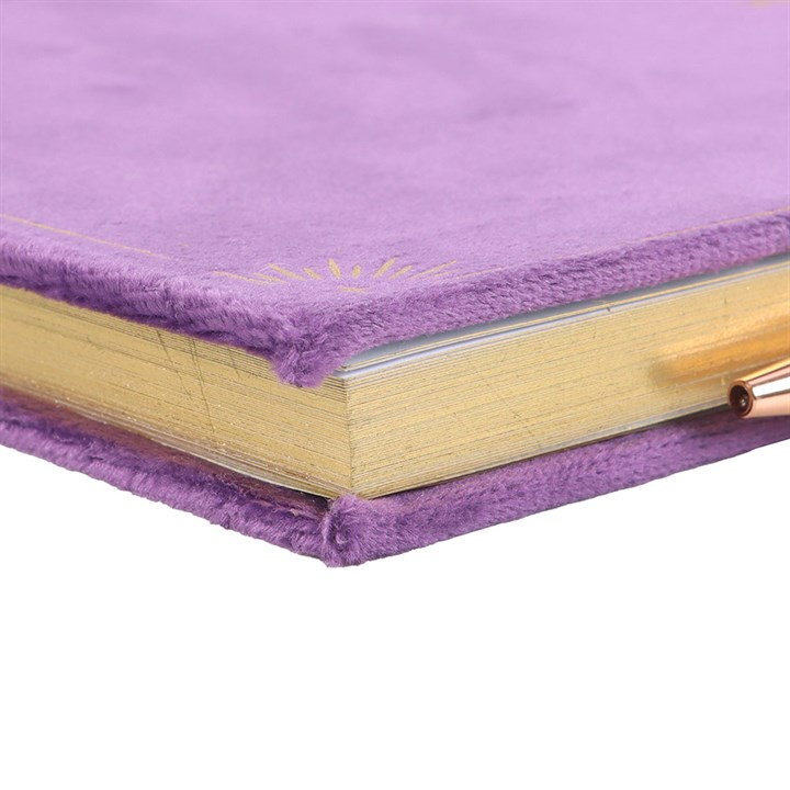 Book of Spells Journal with Amethyst Crystal Pen Witchy Gift Pagan Notebook