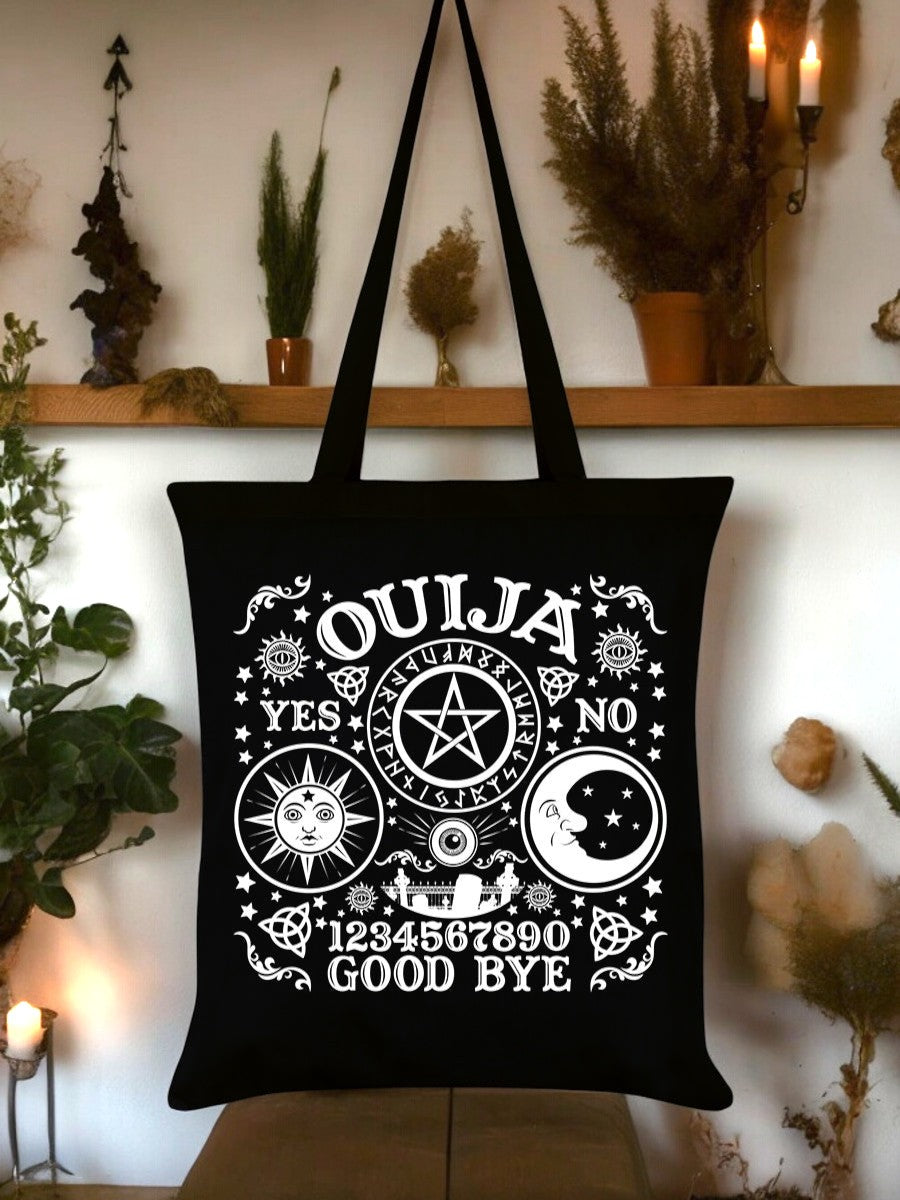 Ouija Board Black Tote Bag