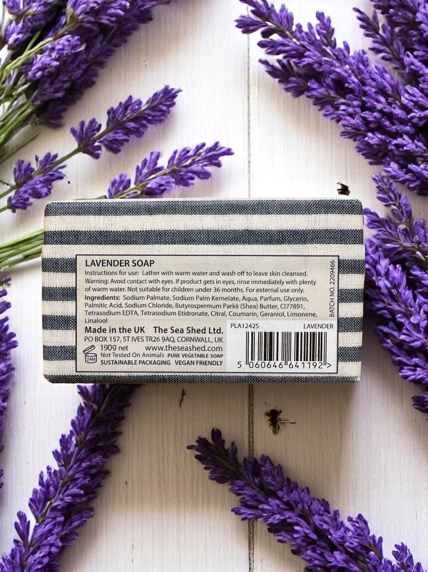 The Sea Shed Cornwall Soap St Ives Plastic Free 190g