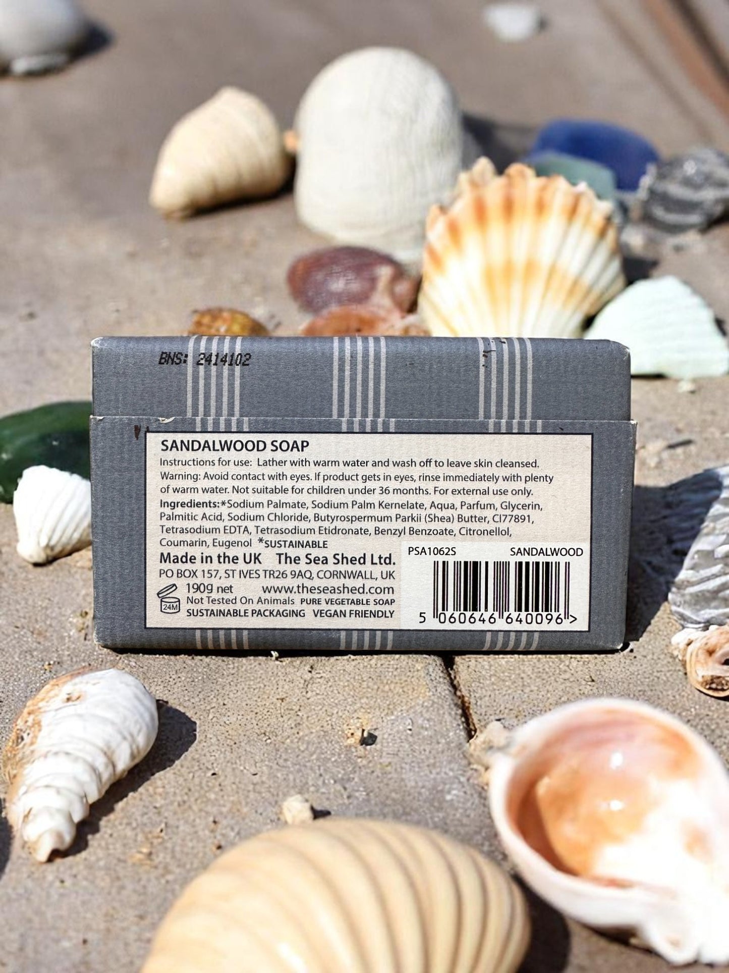 The Sea Shed Cornwall Soap St Ives Plastic Free 190g