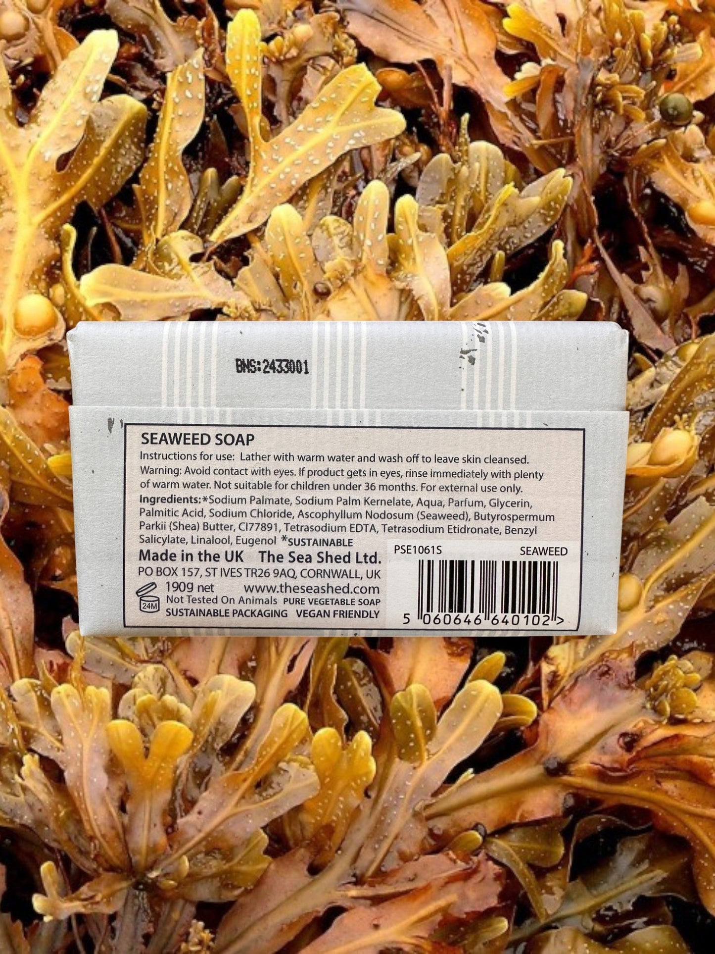 The Sea Shed Cornwall Soap St Ives Plastic Free 190g