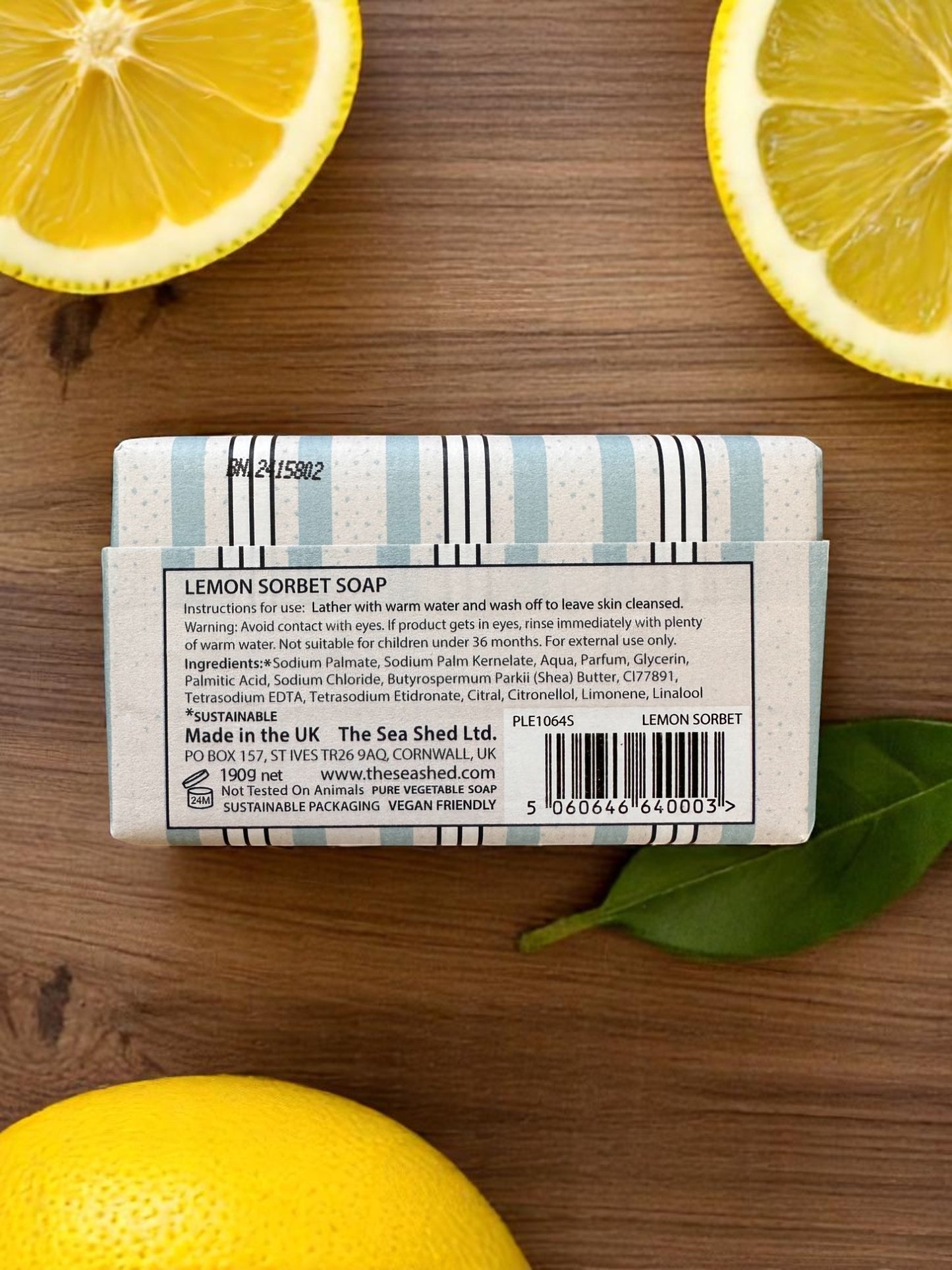 The Sea Shed Cornwall Soap St Ives Plastic Free 190g