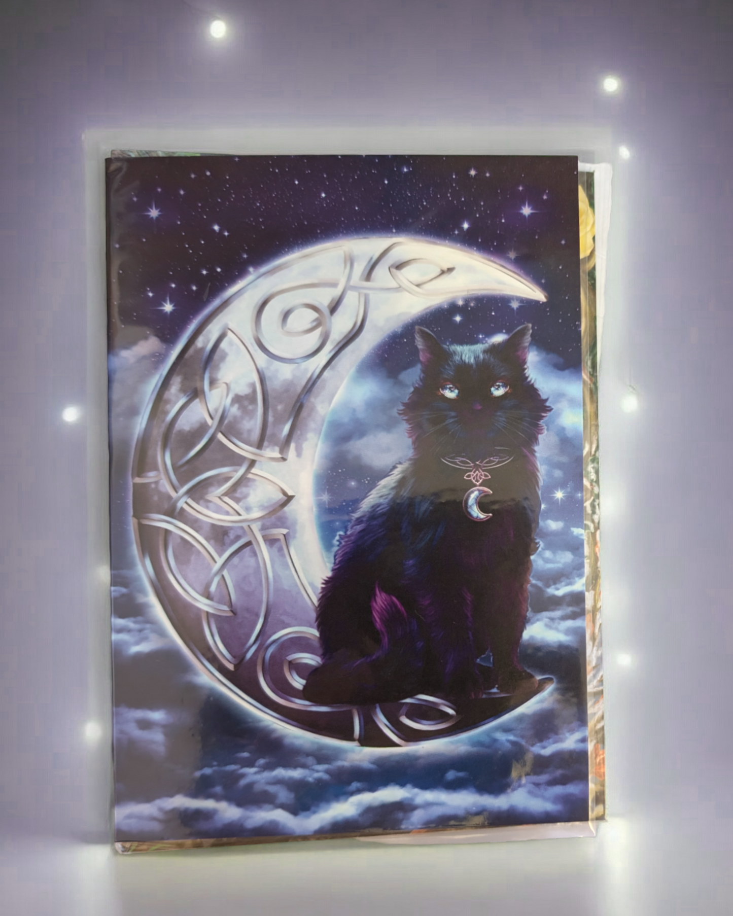 Fantasy Art Cards with Cats Witch Familiars