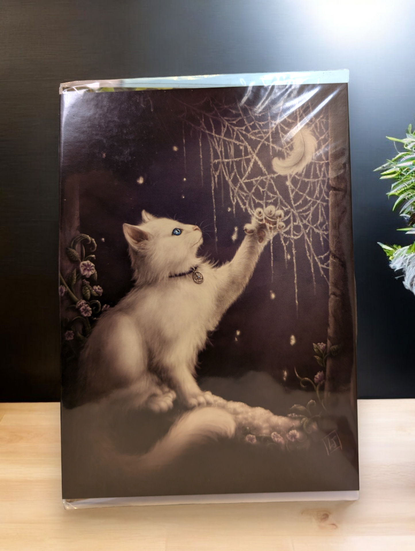 Fantasy Art Cards with Cats Witch Familiars