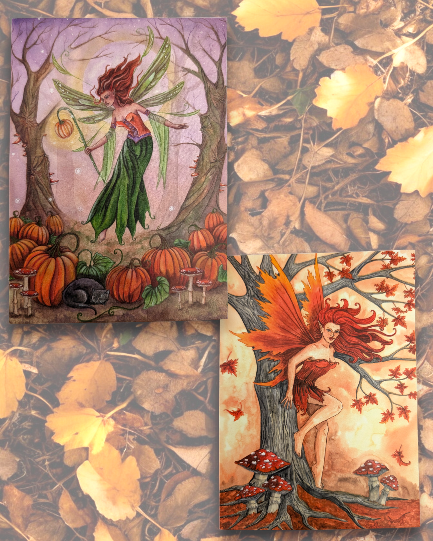 Esther Remmington Fantasy Art Cards All Hallows Eve and Wild Autumn