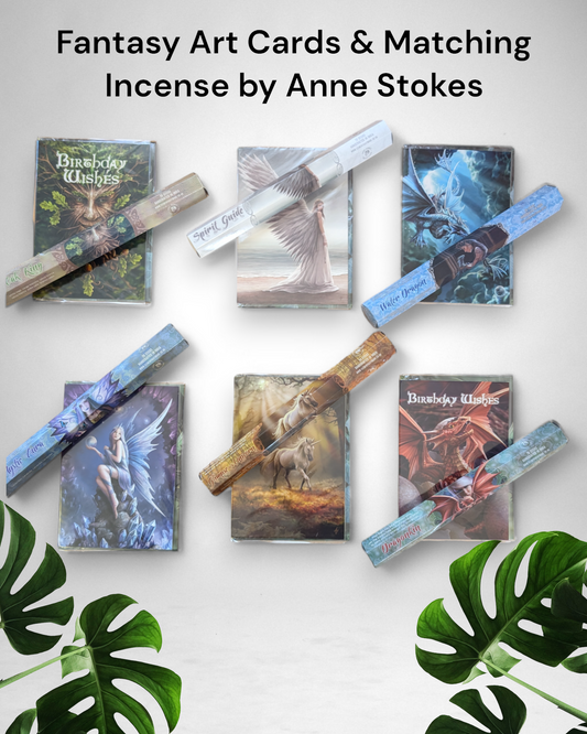 Fantasy Art Greeting Card and Matching Incense Sticks by Anne Stokes