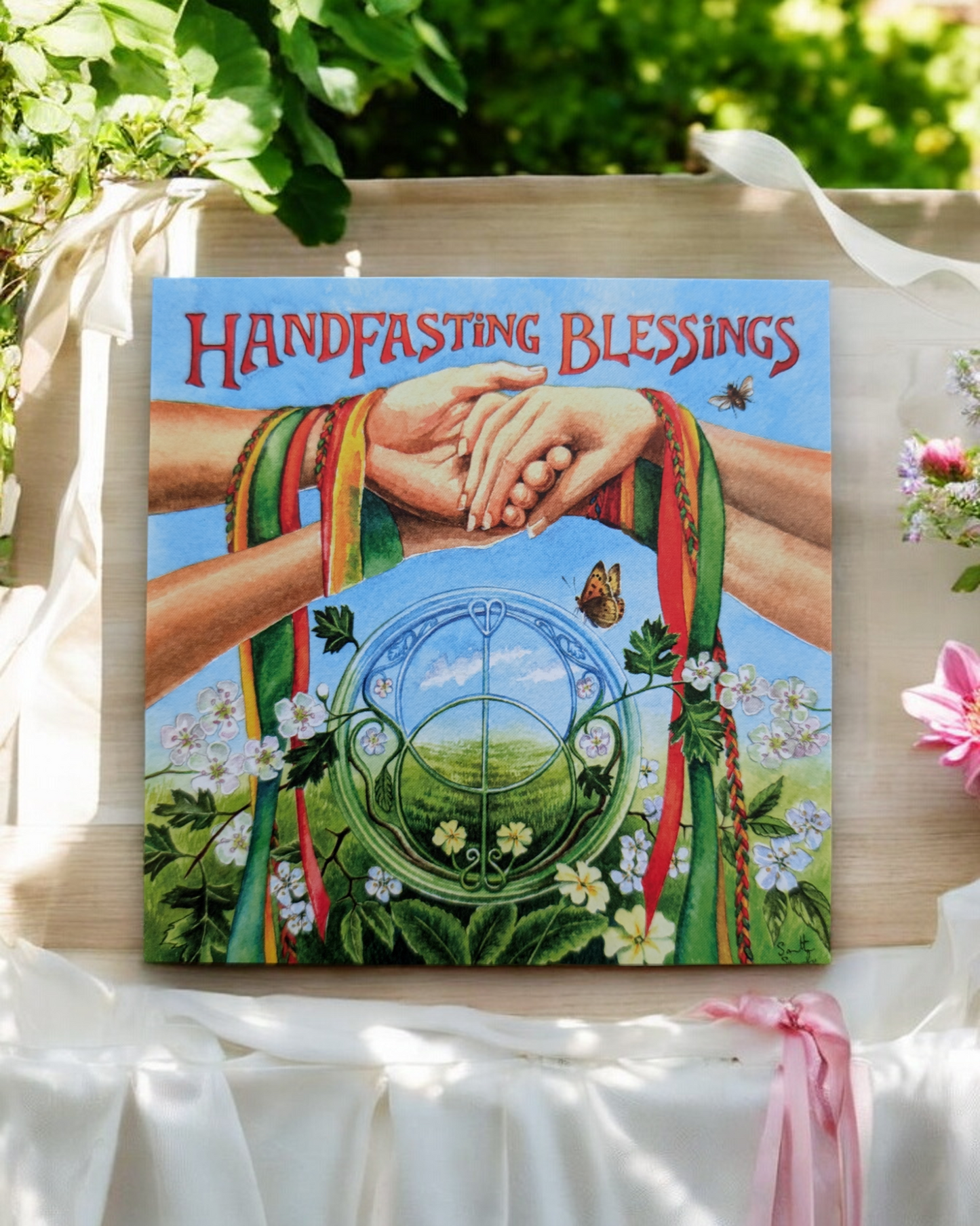 Handfasting Blessings Art Card by Samantha Symonds