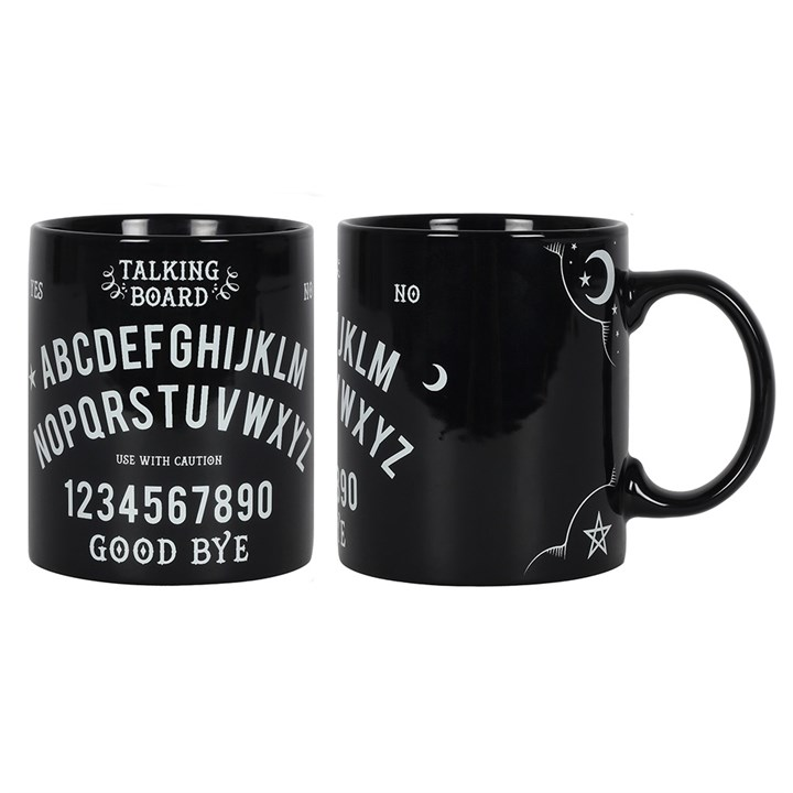 Talking Board Ouija Black Ceramic Mug Boxed