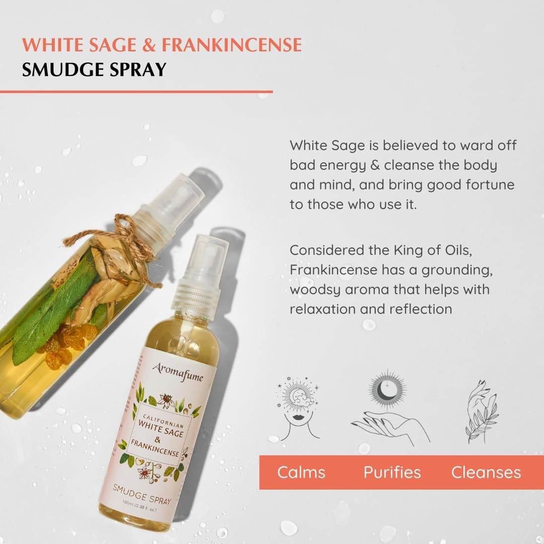 Aromafume Californian White Sage & Frankincense Smudge Spray | 100ml
