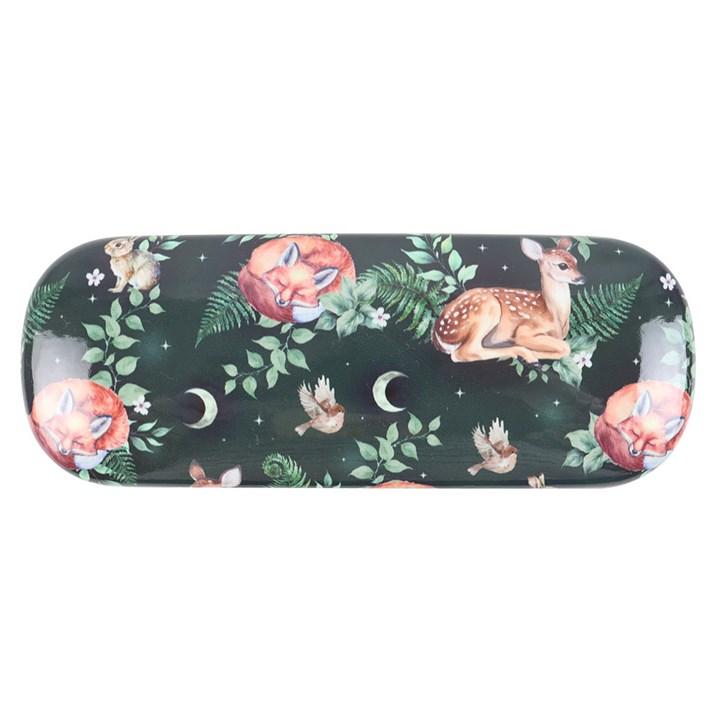 Fawn and Friends Forest Print Glasses Case Gift for Readers Nature Fox Lovers