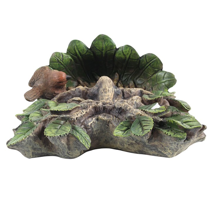 Green Man Resin Wall Bird Bath Nature Witch Pagan Garden Decor