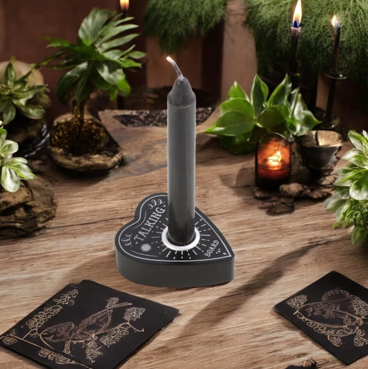 Painted Talking Spirit Ouija Board Mini Spell Candle Holder, Witches, Gothic, Pagan