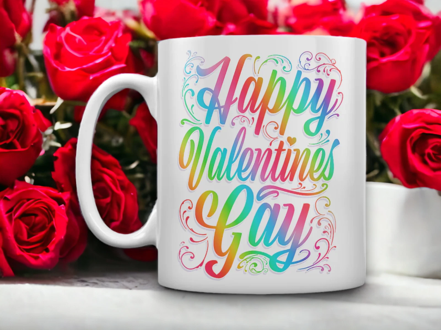 Happy Valentine's Gay Mug LGBTQ+