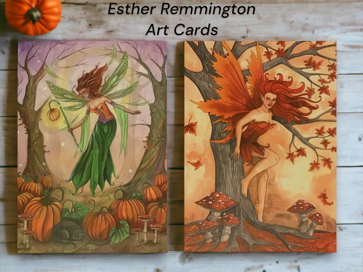 Esther Remmington Fantasy Art Cards All Hallows Eve and Wild Autumn