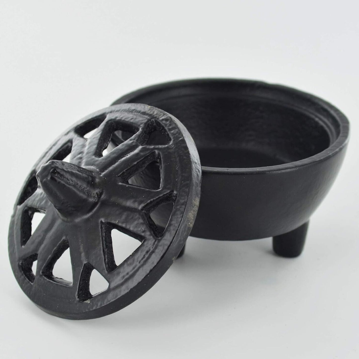 Cast Iron Small Burner Incense Wax Melts Log Fire 8.5cm