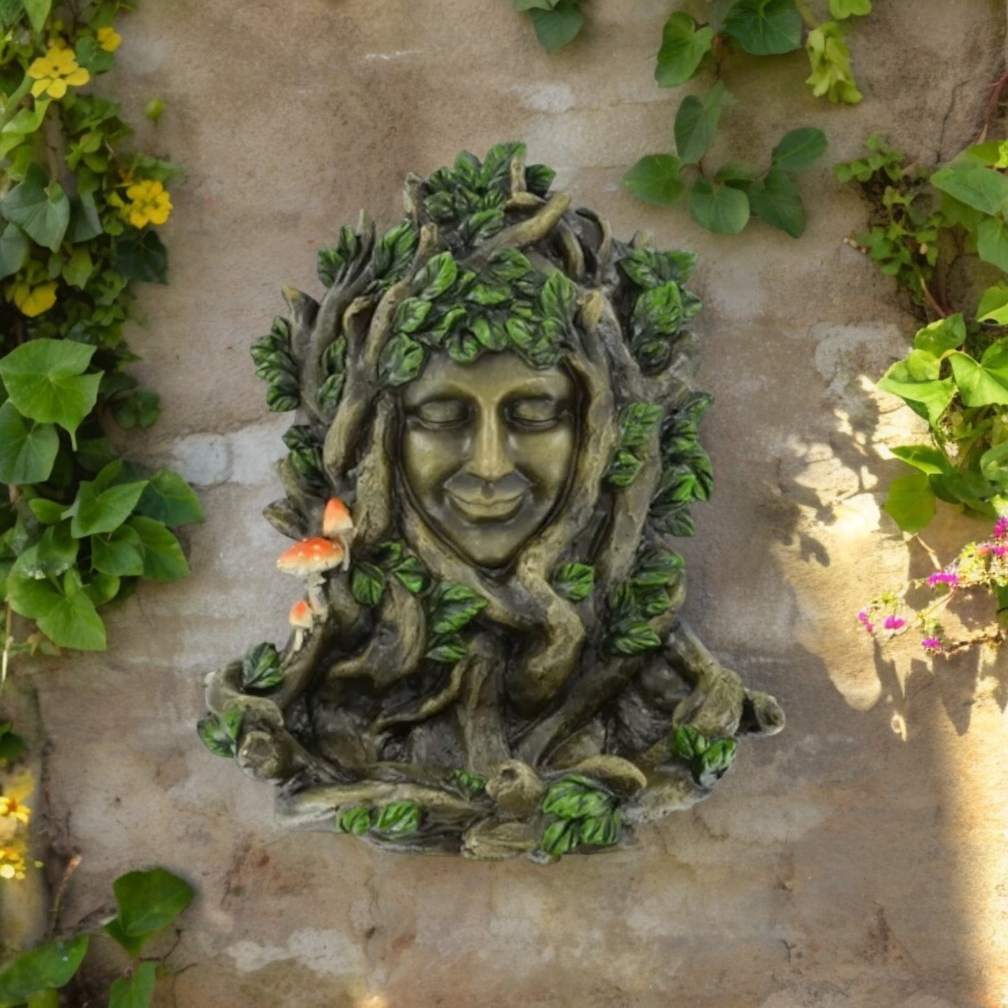 Large Green lady bird feeder/garden wall plaque