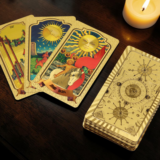 Golden Foil Tarot Cards