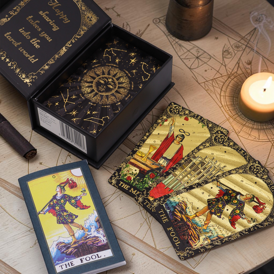 Gold Foil Tarot Boxed Set - Let The Magic Begin