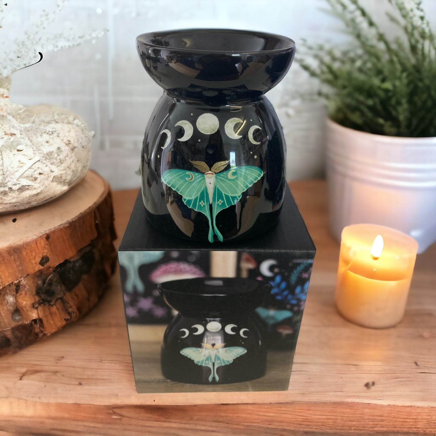 Luna Moth Mystical Oil burner - For Essential oils or Wax melts.