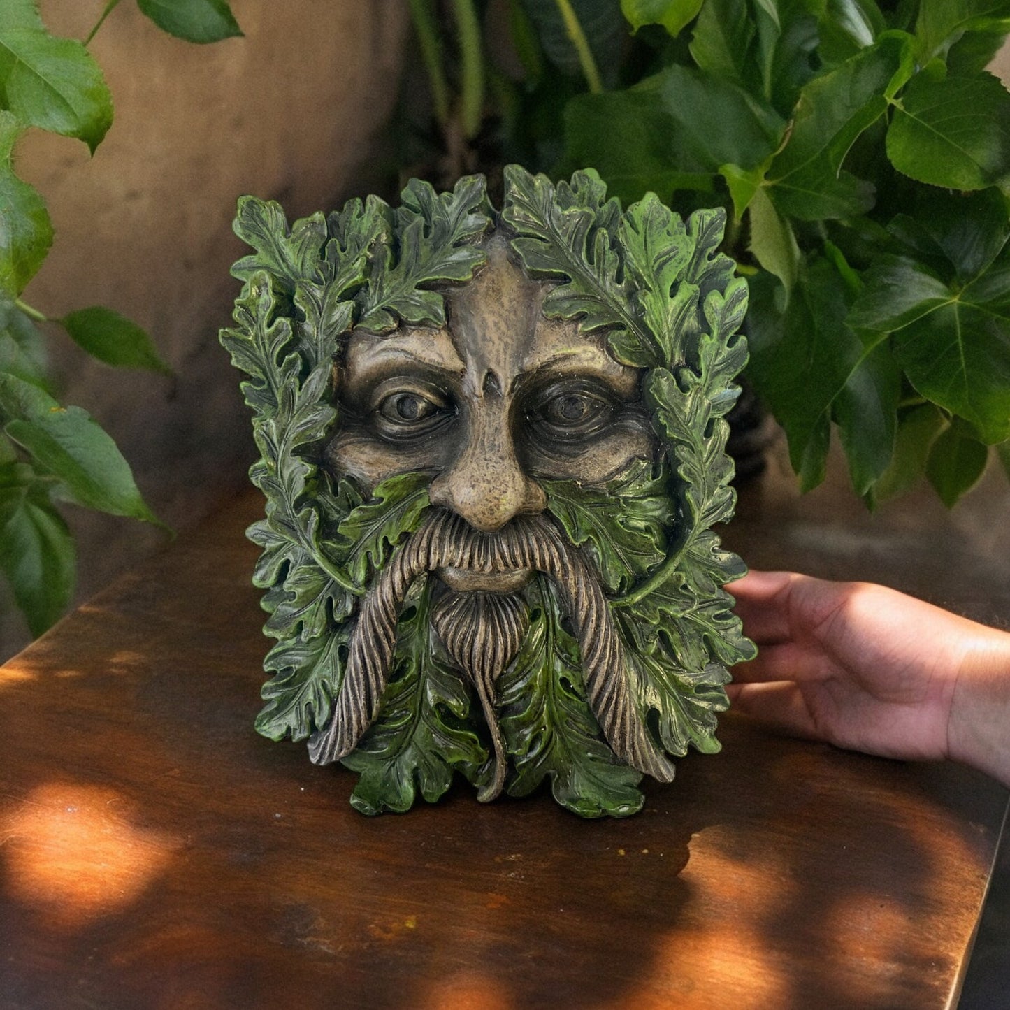 Albus Greenman wall plaque for garden or home.