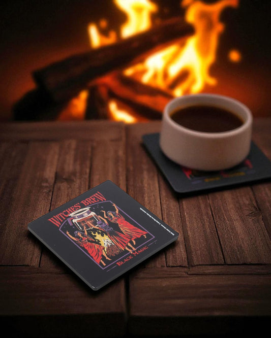 Steven Rhodes Witches' Brew Coaster Tea Coffee Lovers Pagan Witchy Gift Humour