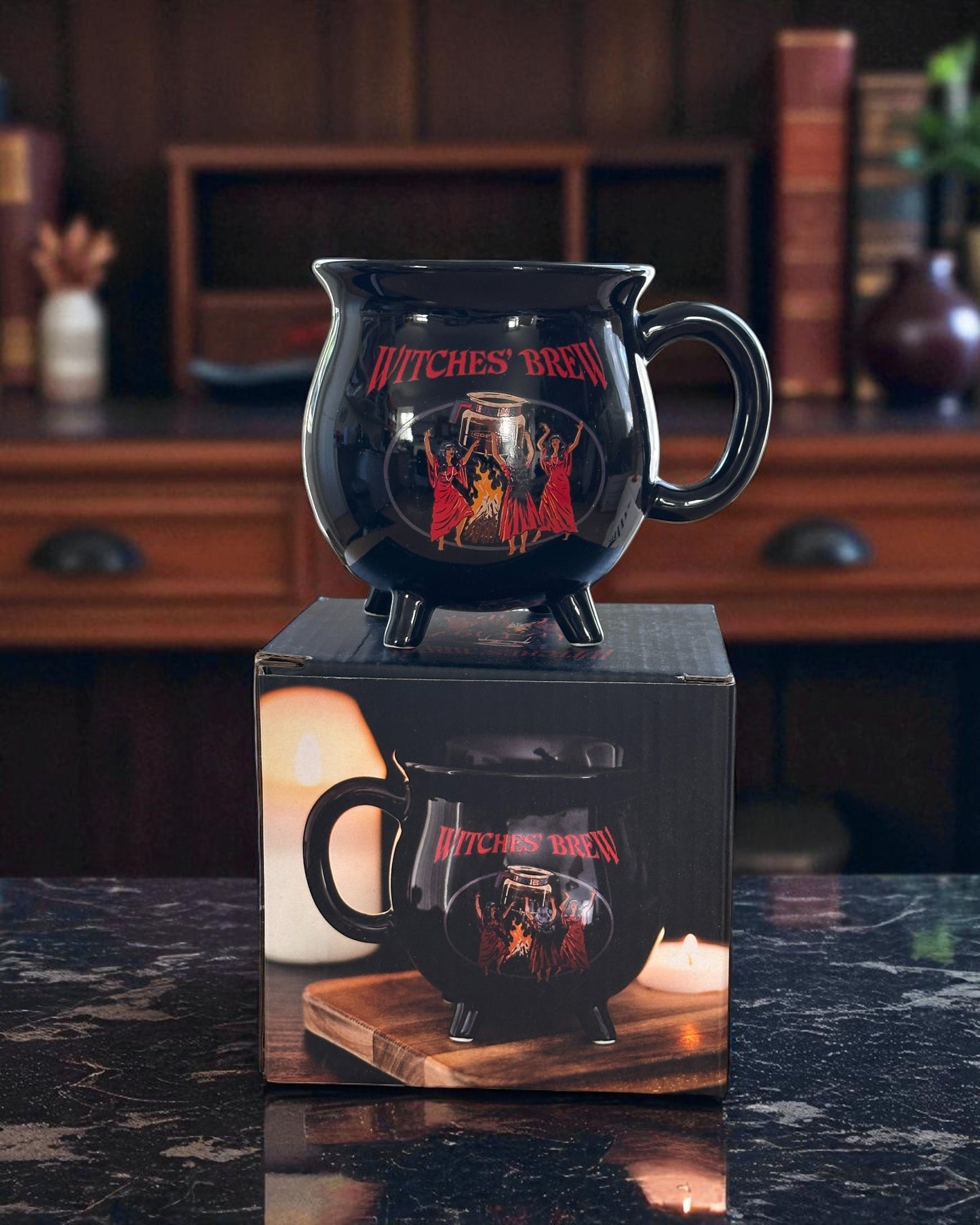 Steven Rhodes Witches' Brew Cauldron Mug Witchy Gift Pagan Retro Wiccan Pagan